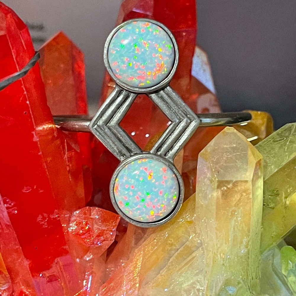 2 Bandits Paranoid Eyes Cuff Bracelet Opal